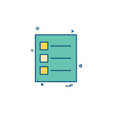 Belge simgesi tasarım vektörü 