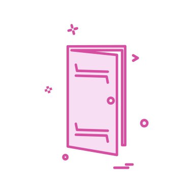 Kapı simge tasarlamak vektör 