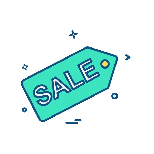 Sale Tag Icon Design Vector Illustration — Stock Vector
