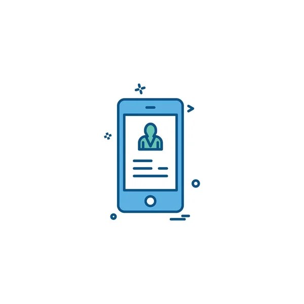 Smart Phone Icon Design Vektor — Stockvektor