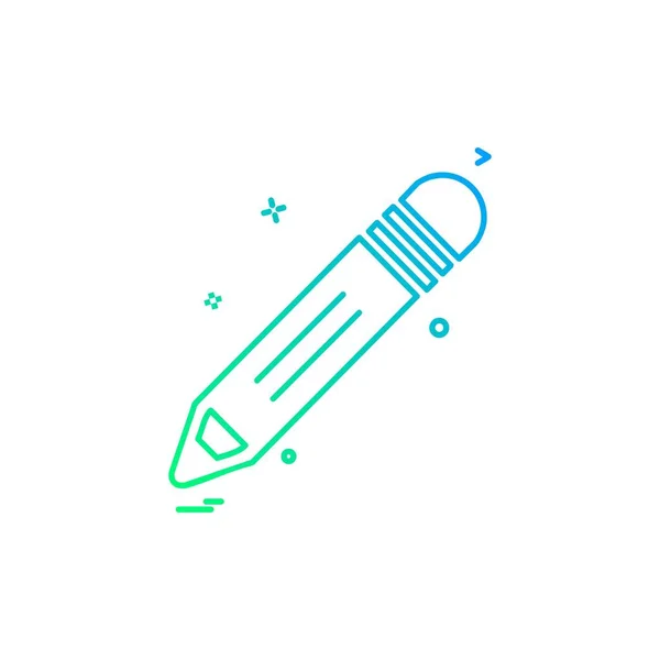 Pencil Icon Design Vector Illustration — Stock Vector