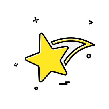 Yıldız simgesi tasarlamak vektör 