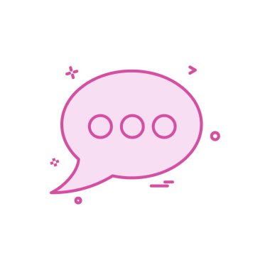 Kabarcık sohbet sms metin simge vektör tasarımı tasarlamak