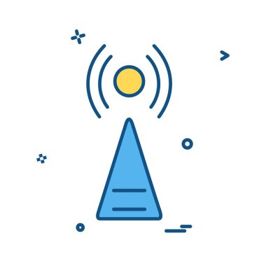 Kızılötesi simge tasarım vektörü