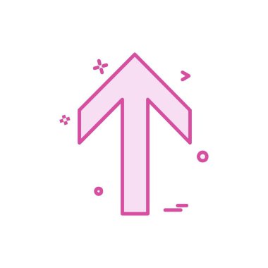 Yukarı ok simgesi tasarım vektörü