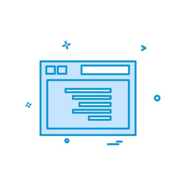 Web yerleşim simgesi tasarım vektörü