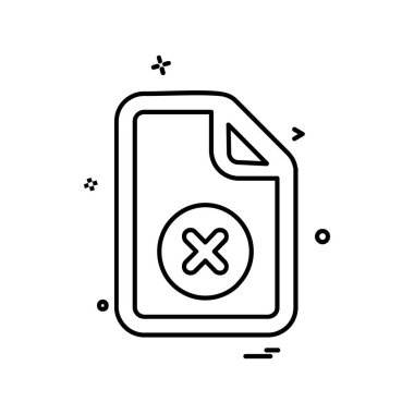 Dosya simgesi tasarım vektörü