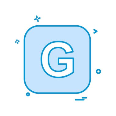 İngilizce alfabe simge tasarlamak vektör 