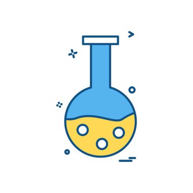 Şişesi simgesi tasarım, renkli vektör çizim