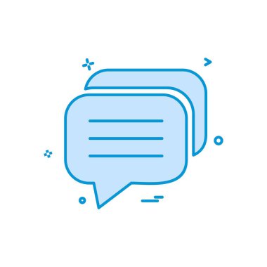 Sohbet simgesi tasarım vektörü