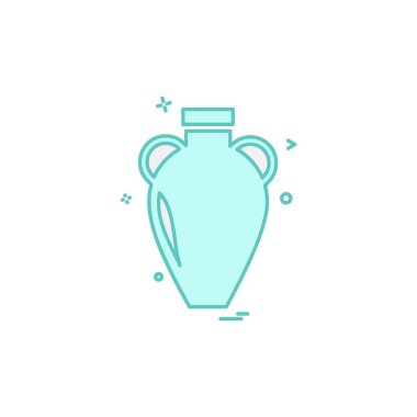 Vazo simge tasarlamak vektör 