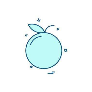 Meyve simgesi tasarım vektörü