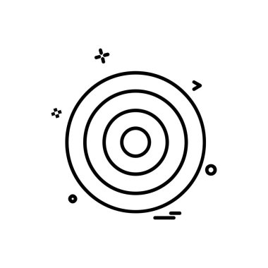 Hedef simge tasarlamak vektör