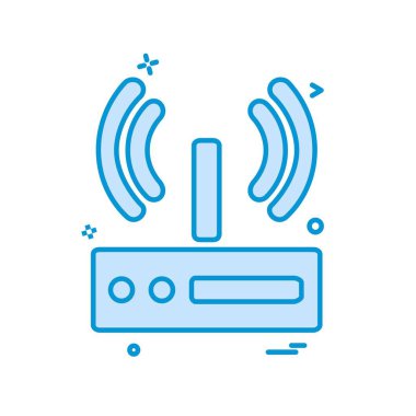 Wifi simge tasarım vektörü