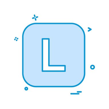 İngilizce alfabe simge tasarlamak vektör 