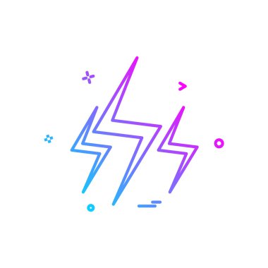 Flash simgesi tasarım vektörü