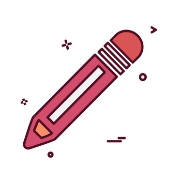 Kalem simgesi tasarım vektörü