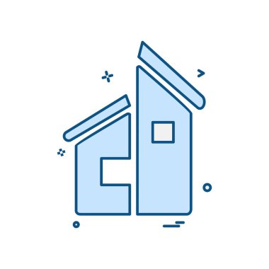 Emlak simge tasarlamak vektör