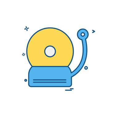 Çan simgesi tasarım vektörü