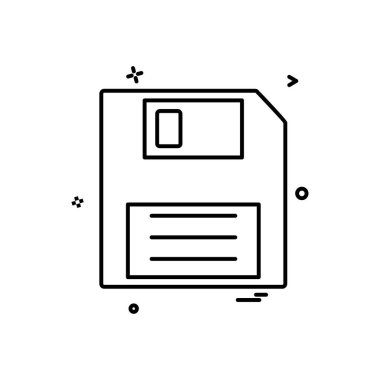 Depolama simge tasarlamak vektör