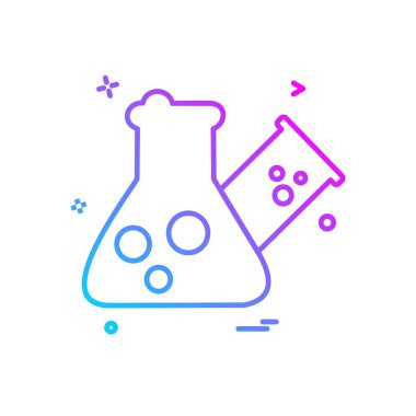 Şişesi simgesi tasarım, renkli vektör çizim