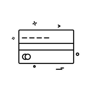 Crerdit kart simgesi tasarım vektörü