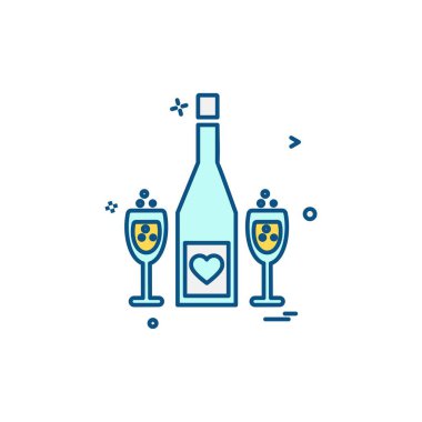 Sevgililer günü simge tasarlamak vektör