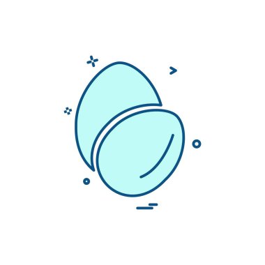 Yumurta simge tasarlamak vektör 