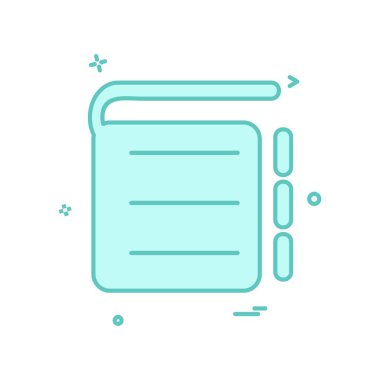 Kitap simgesi tasarım vektörü 