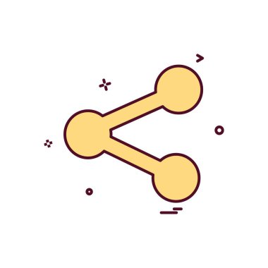 Simge tasarım vektörünü paylaş