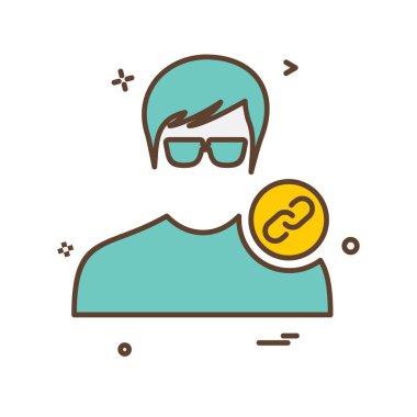 Avatar simge tasarlamak vektör