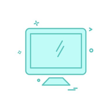 Bilgisayar simgesi tasarım vektörü