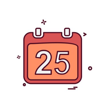 Takvim simgesi tasarım vektörü