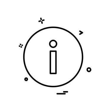 Bilgi simgesi tasarım, renkli vektör çizim