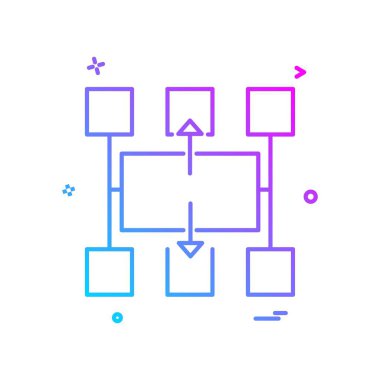 Akış çizelgesi tasarım vektörü