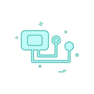 Kan basıncı simge tasarlamak vektör 