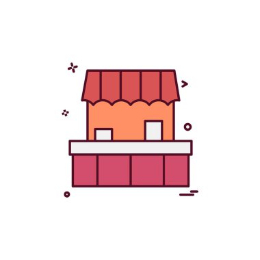 Dükkanı simge tasarlamak vektör