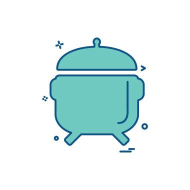 Mutfak simgesi tasarım vektörü 