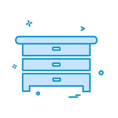 Mobilya simge tasarlamak vektör 