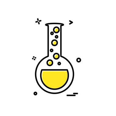 Şişesi simgesi tasarım, renkli vektör çizim