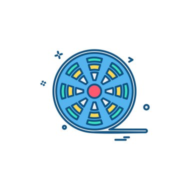 Ortam ve Kamera simgesi tasarım vektörü 