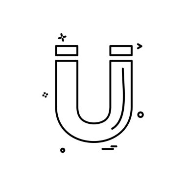 Mıknatıs simge tasarlamak vektör