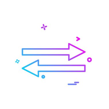 Ok simgesi tasarım vektörü