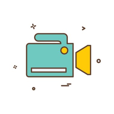 Kamera simgesi tasarım vektörü