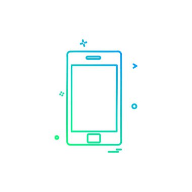 Cep telefonu simge tasarlamak vektör
