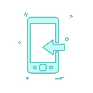 Telefon simgesi tasarım vektörü