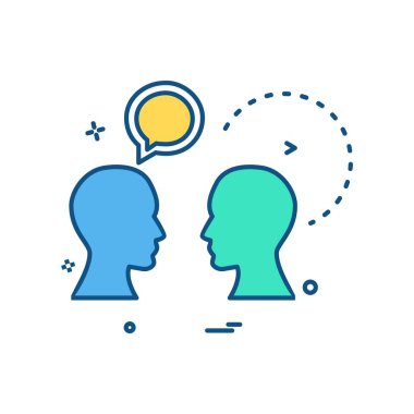 Sohbet simgesi tasarım vektörü