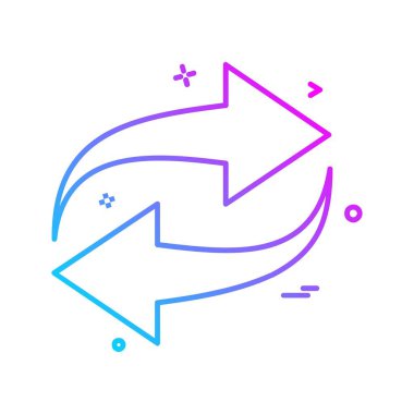 Ok simgesi tasarım vektörü