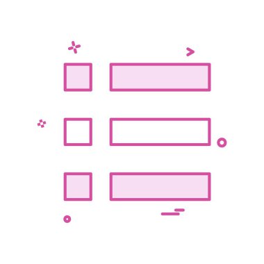 Kurşun liste veya menü seçenekleri simge vektör tasarımı