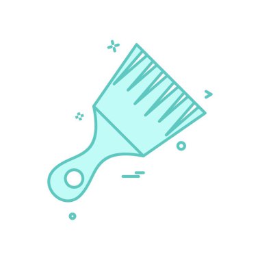 Fırça simgesi tasarım, renkli vektör çizim